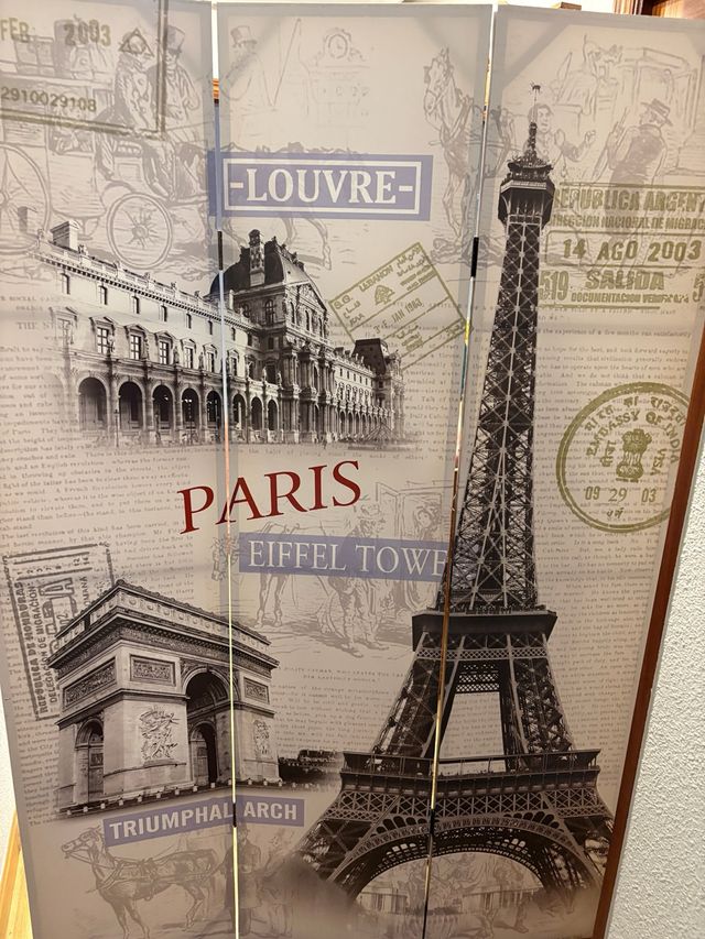 Biombo París-Londres: 2 paneles
