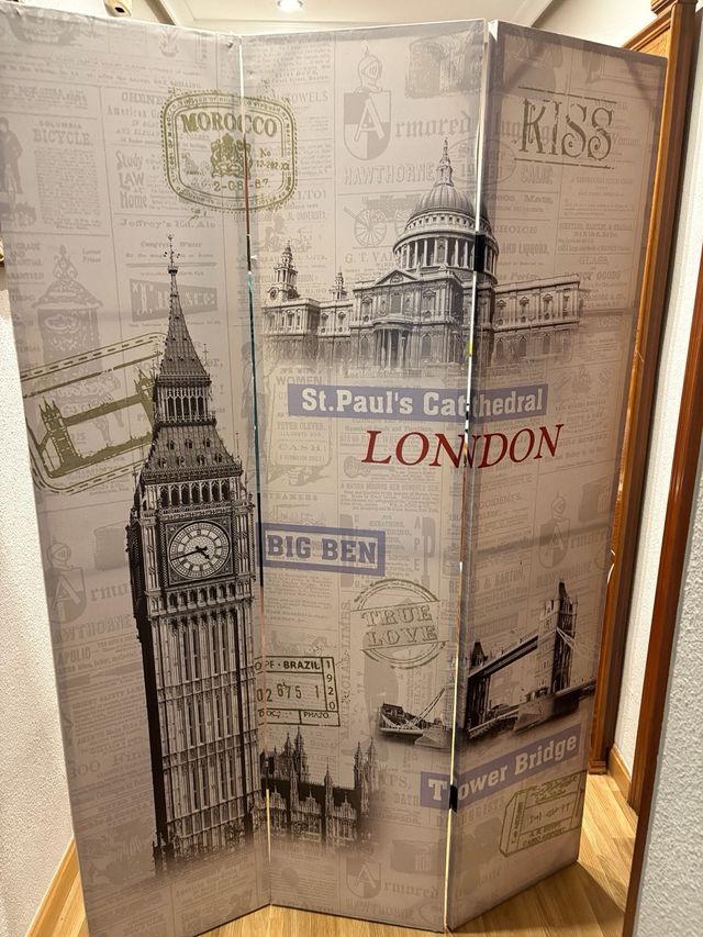 Biombo París-Londres: 2 paneles