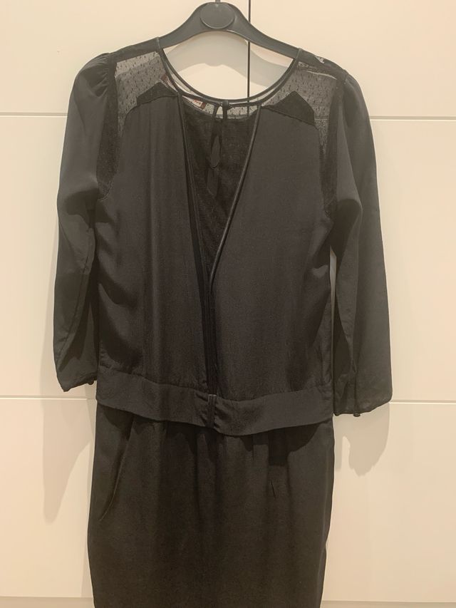 Vestido negro seda  Comptoir des Cotonniers