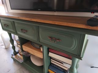 Mueble TV vintage verde