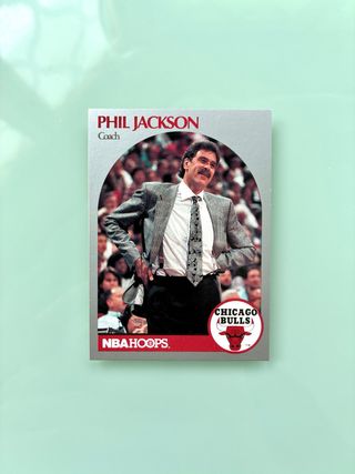 Carta NBA Phil Jackson - Bulls, #308 Hoops 90-91