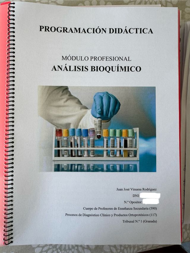 Programación Didáctica Análisis Bioquímico 2023