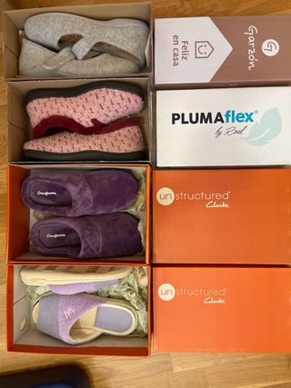 Zapatillas casa mujer - Clarks, Dearfoams