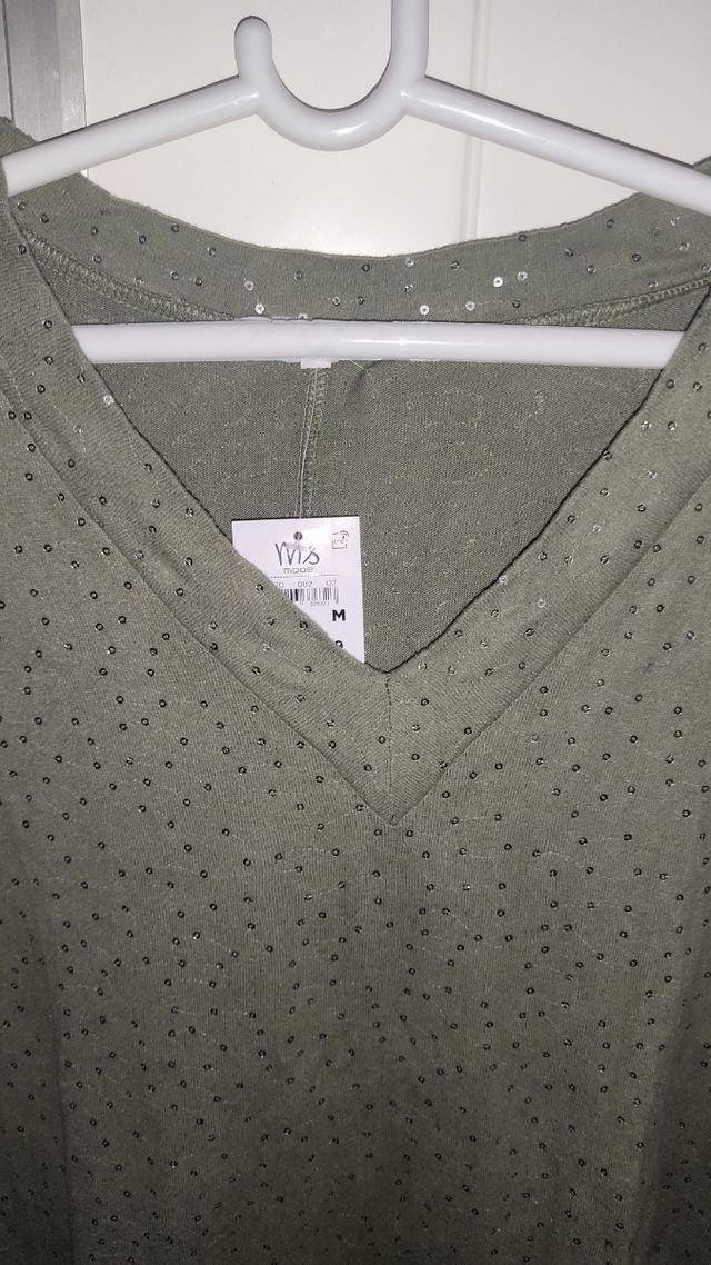 Jersey MS Mode M Verde Oliva ✨