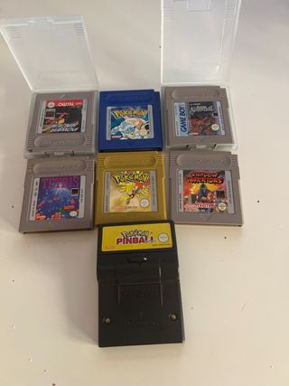 7 juegos Game Boy - Pokémon, Tetris...