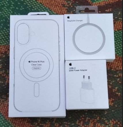 Apple iPhone 16 Plus: Funda MagSafe + Cargador