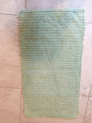 2 Tappeti bagno verde - 90x50cm e l'altro chiaro