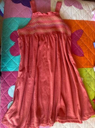 Vestido rojo niña verano 8-10 años