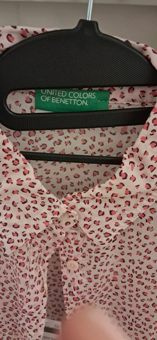 Camisa Benetton - Leopardo Rosa