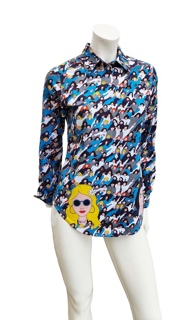Alessandro Enriquez Woman Printed Shirt IT 38