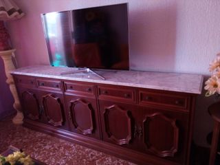Aparador clásico elegante de madera maciza mármol
