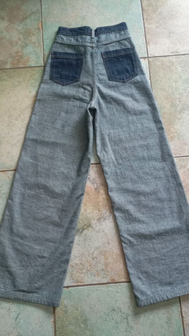 Jeans Zara a contrasto blu tg. 40