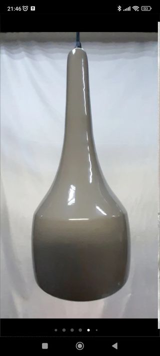 Lámpara cerámica gris