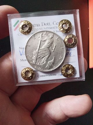 10 Lire 1936 Italia - Argento
