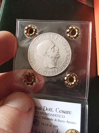 10 Lire 1936 Italia - Argento