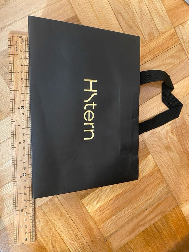 Borsa di cartone HStern nero e dorato