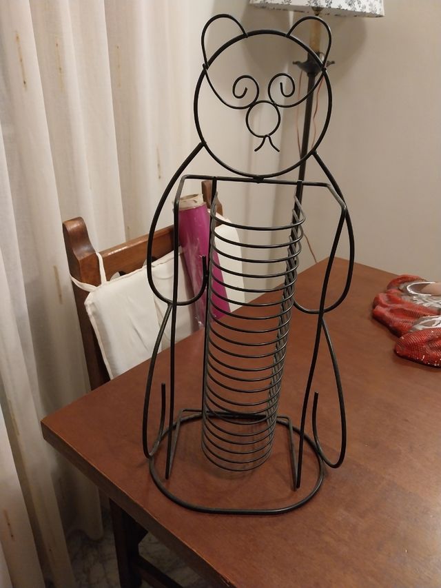 Porta CD Metal Negro - Soporte para CDs