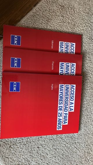 Libros acceso a la universidad para mayores de 25