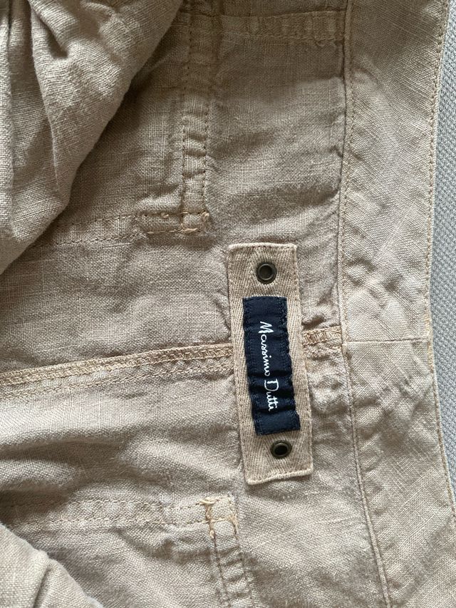 Mini Falda Massimo Dutti Beige