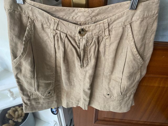 Mini Falda Massimo Dutti Beige