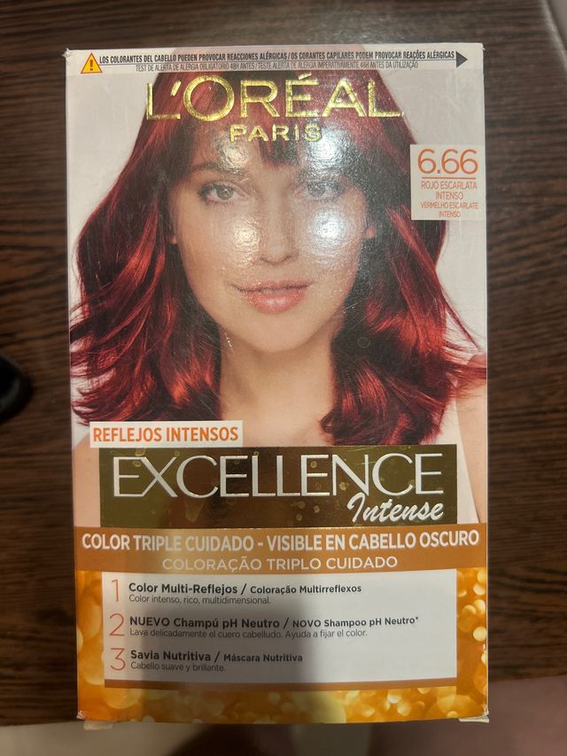 Tinte L'Oréal Excellence 6.6 Rojo Escarlata