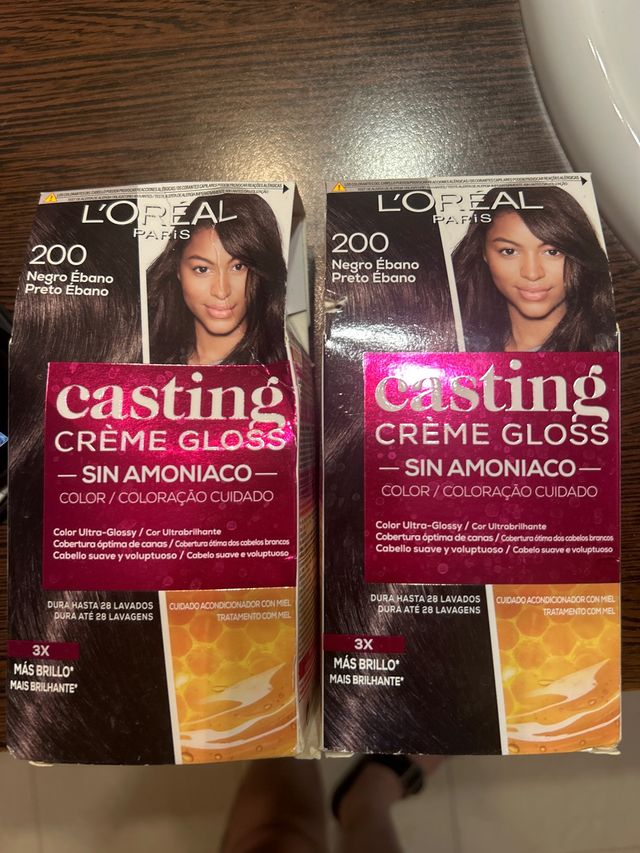 Tinte L'Oréal Casting 200 Negro Ébano