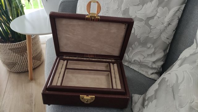 Joyero vintage marrón