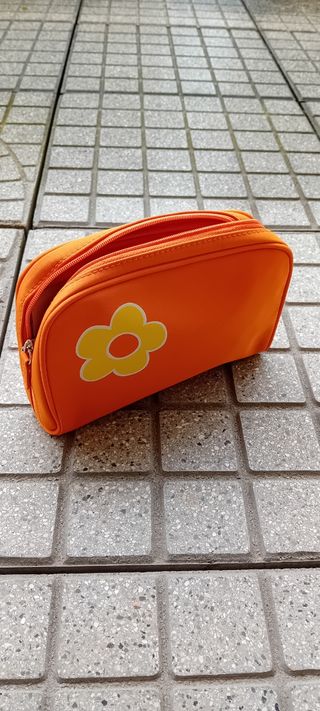 Pochette Arancione con Fiore