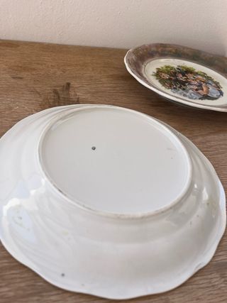 2 Platos Vintage Decoración Renoir antiguos deco