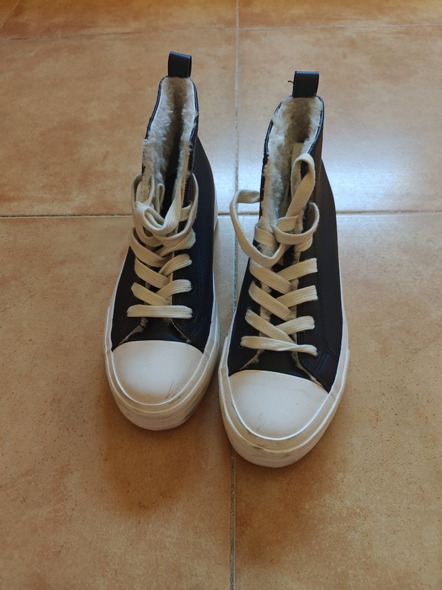 Zapatillas negras altas - invierno