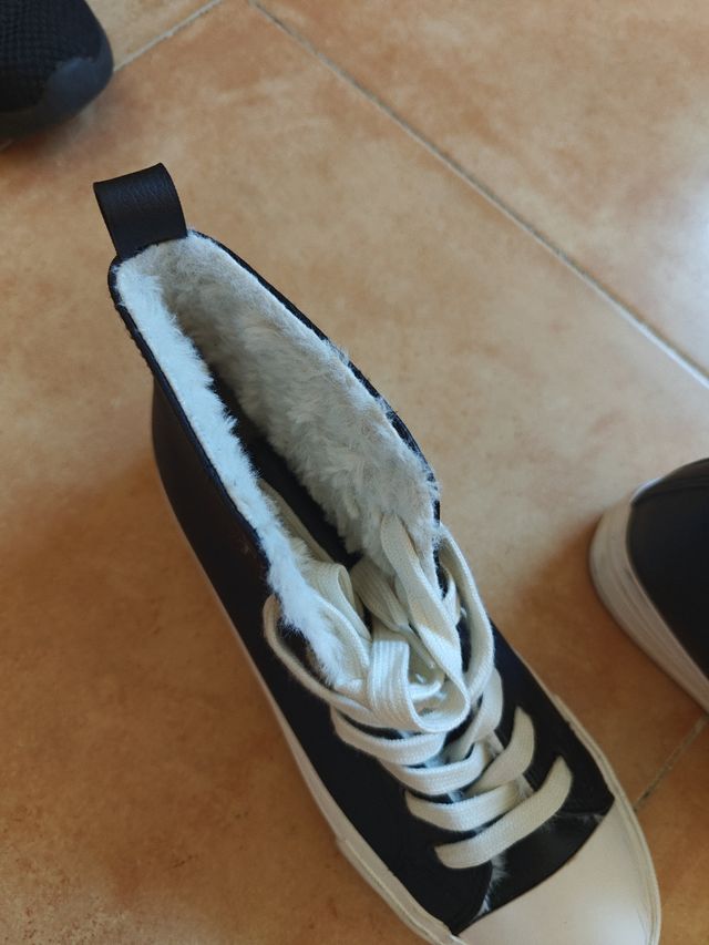 Zapatillas negras altas - invierno