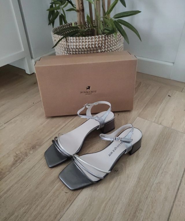 Sandalias Plata Pinkchic