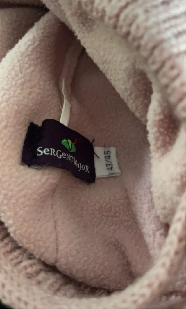 Cappellino neonata rosa con fiocco 3/6 mesi