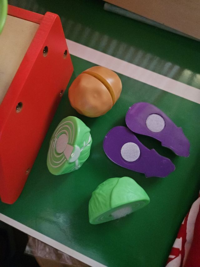 Bascula madera juguete mercado