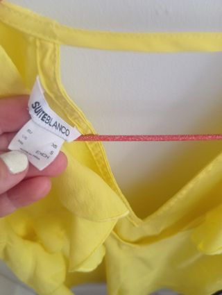 Blusa Amarilla SuiteBlanco - Talla xs.