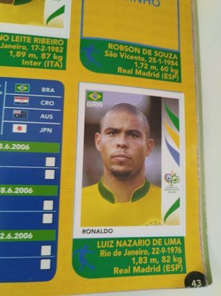 Álbum Panini Mundial Alemania 2006. Messi.
