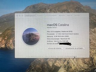 iMac 21.5" finales 2013 - Core i5