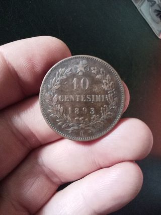 10 Centesimi 1893 Regno Italia roma
