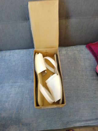 Sandalias Menorquinas Blancas - Talla 45.unisex.