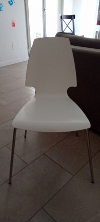 4 sedie Vilmar Ikea bianche