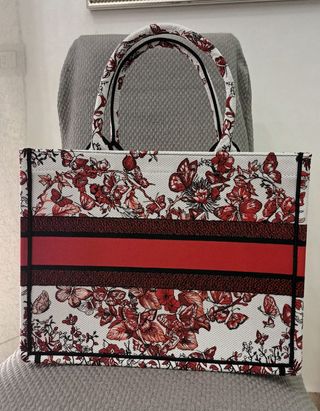 Borsa Dior book tote farfalle media 