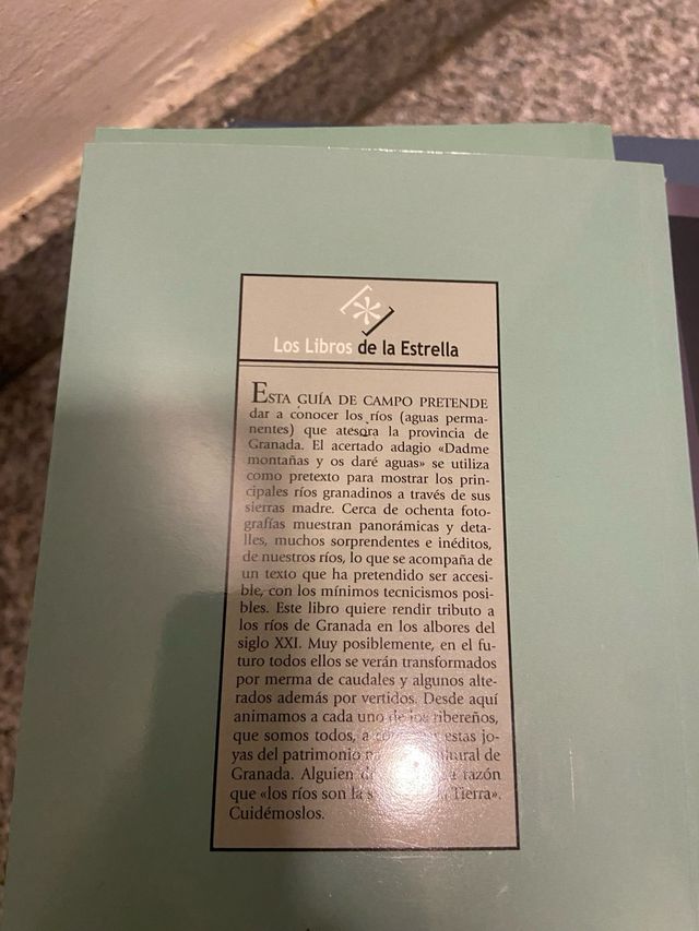 Lote 4 libros de flora, fauna y geología granadina