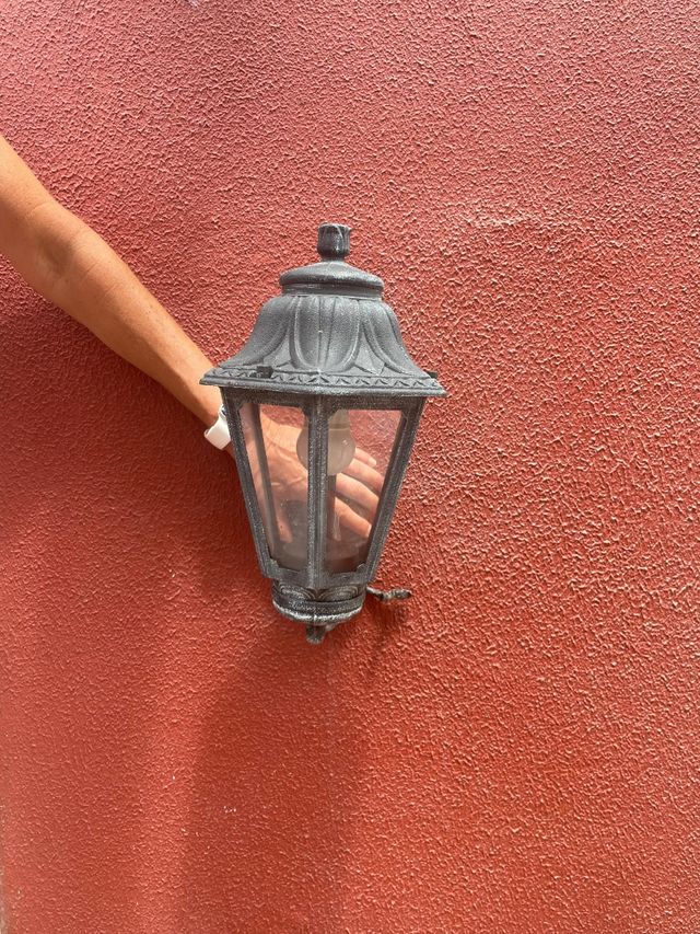 5 apliques de exterior antiguo