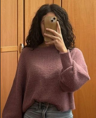 Jersey PULL&BEAR morado talla XS