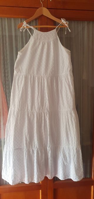 Vestido blanco algodón