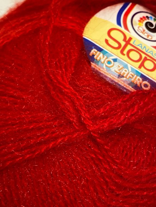 Lana Stop Fino Zafiro 809 - Rojo