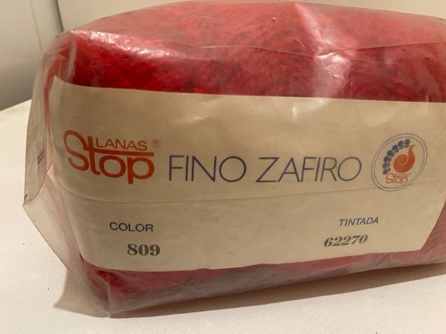 Lana Stop Fino Zafiro 809 - Rojo