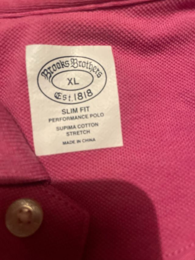 Polo Brooks Brothers XL Rosa