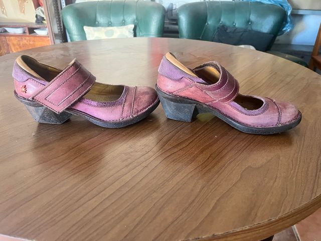 Zapatos tacón mujer purpura nº37