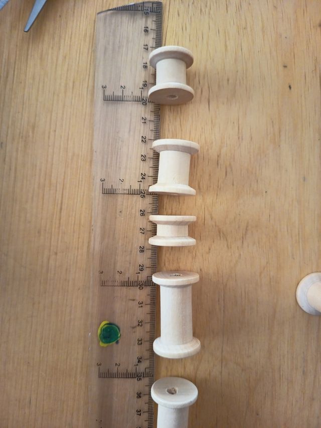 20 Bobinas Madera Manualidades Juegos Montessori